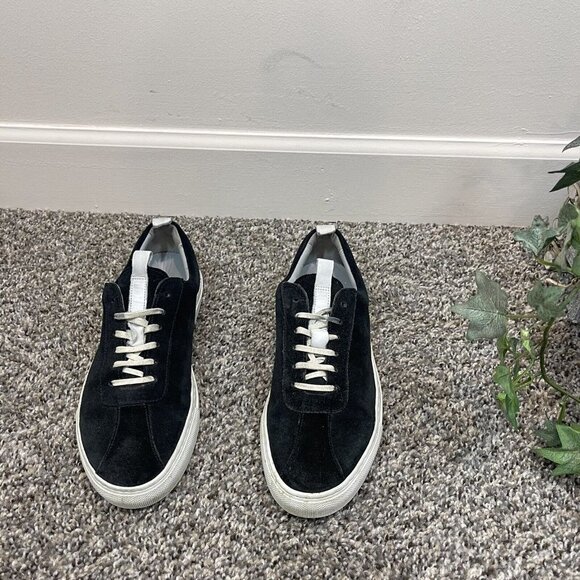 The Good Shoe Sneakers By Grenson Womens Suede Leather Sneakers Black UK 5 US 8 - Picture 2 of 10